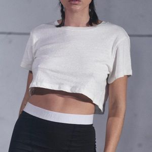 Brulé T-shirt Cropped JAX in Corral